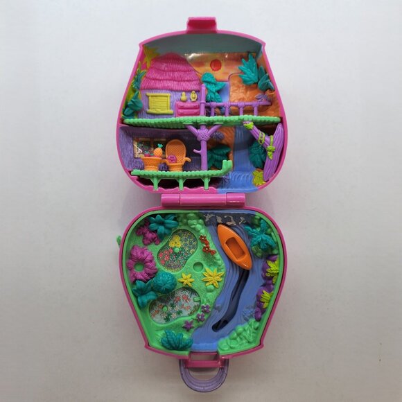 Vintage Polly Pocket Backpack-Jungle Adventure - Picture 1 of 10